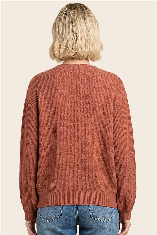 Balloon sleeve sweater