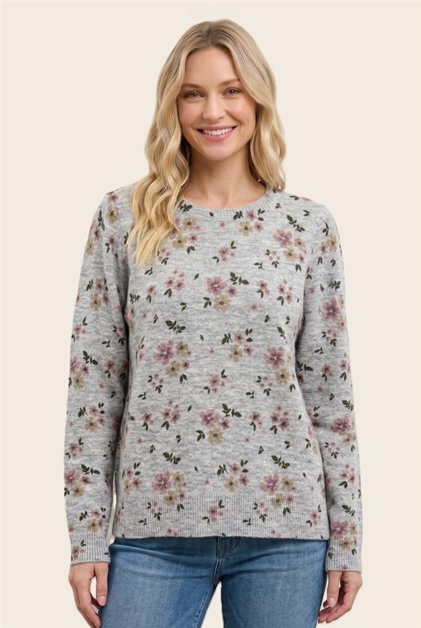 Floral long sleeve top