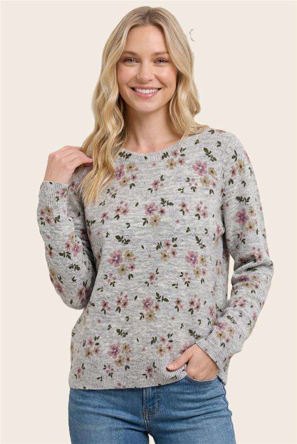 Floral long sleeve top