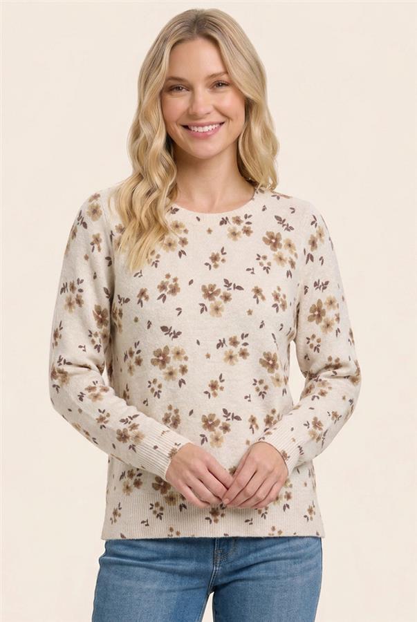 Floral long sleeve top
