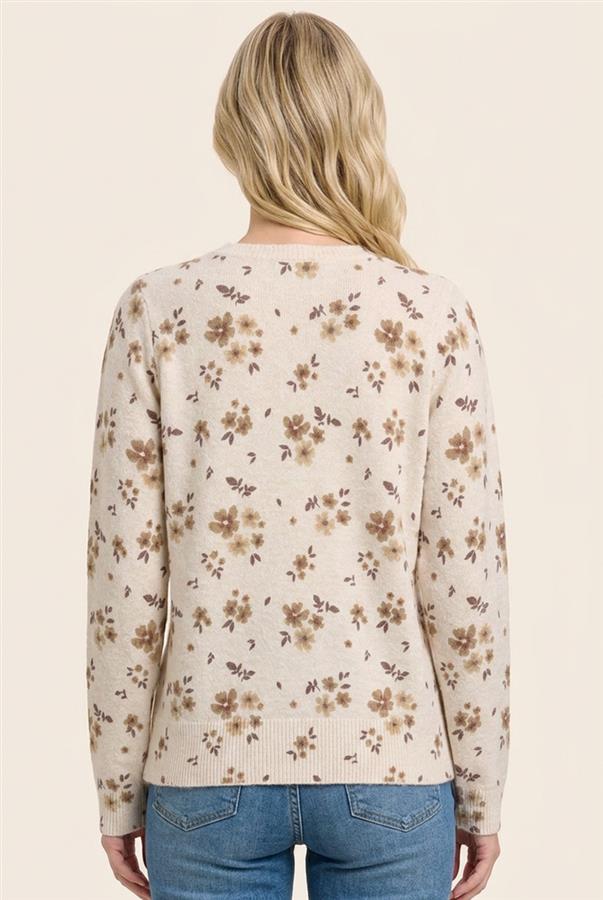 Floral long sleeve top