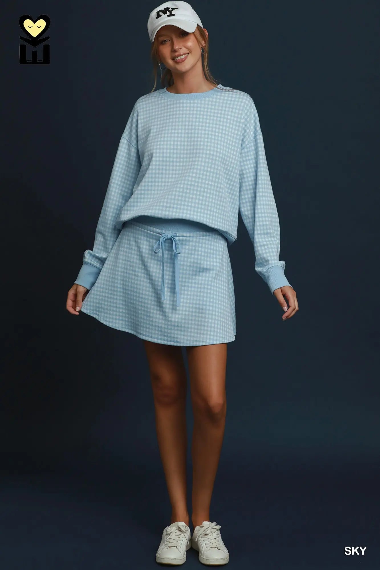Shorts lining gingham skort