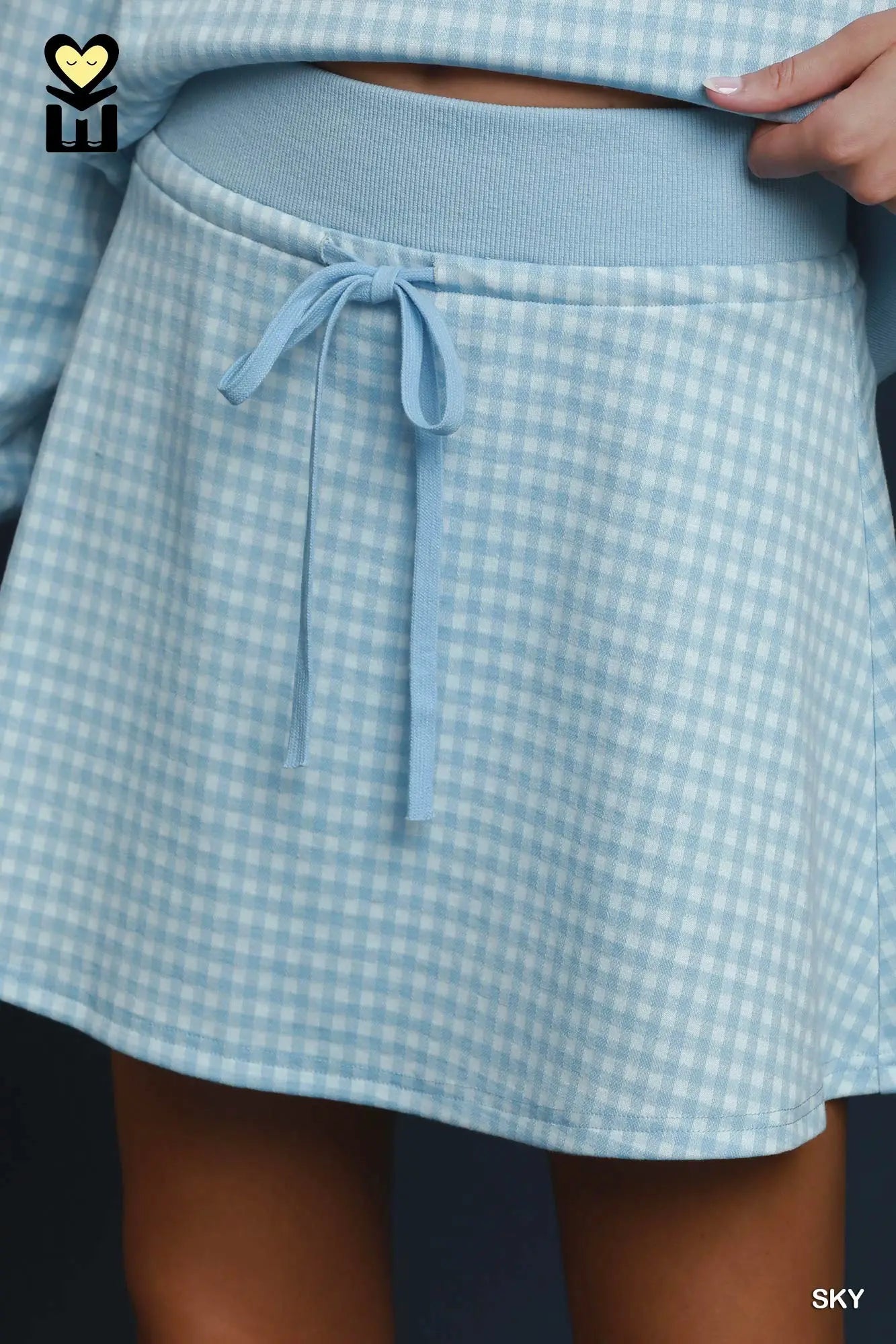 Shorts lining gingham skort