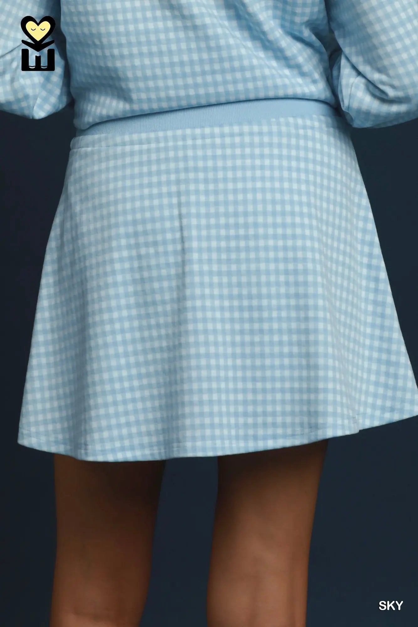 Shorts lining gingham skort