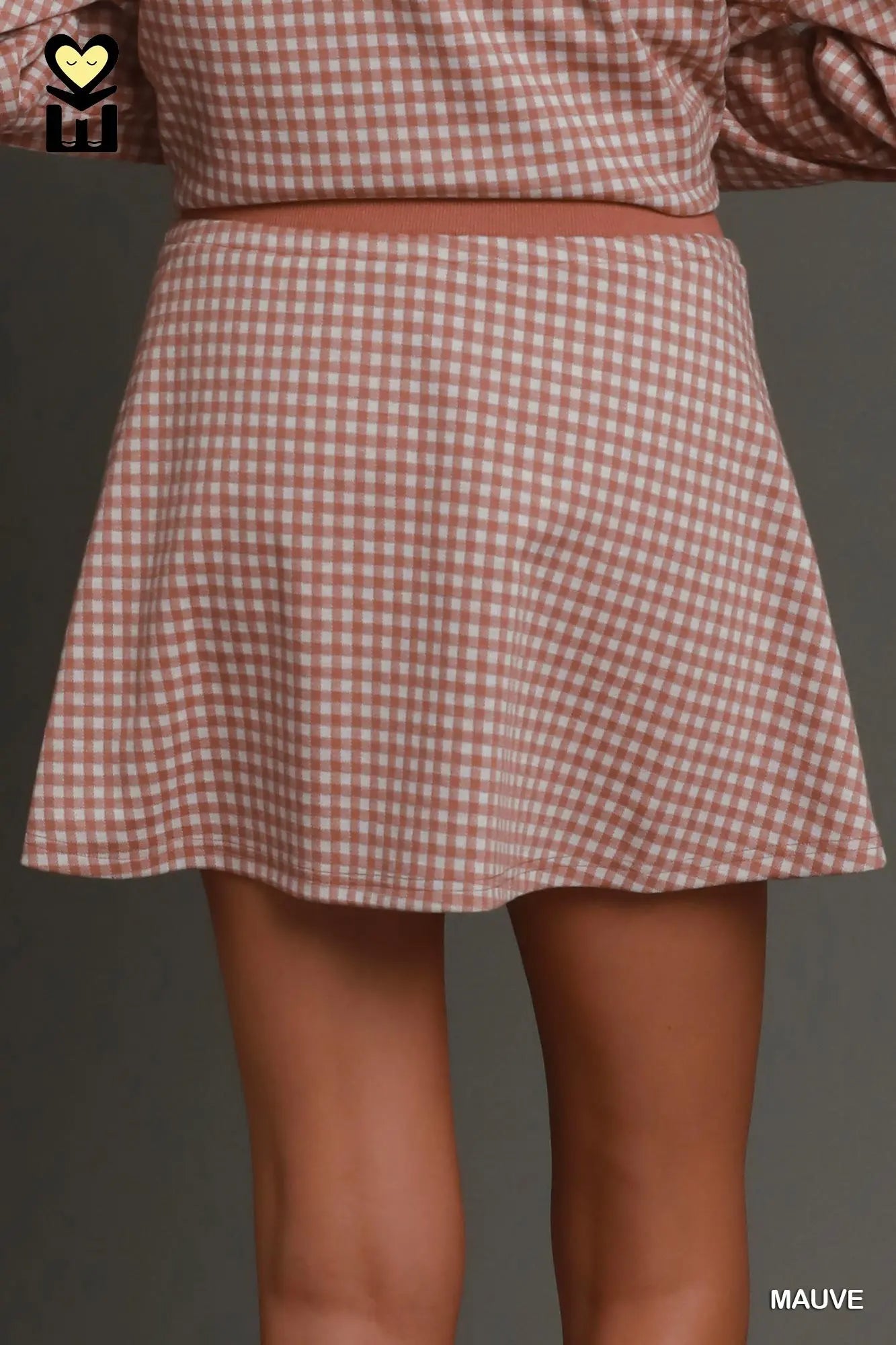 Shorts lining gingham skort