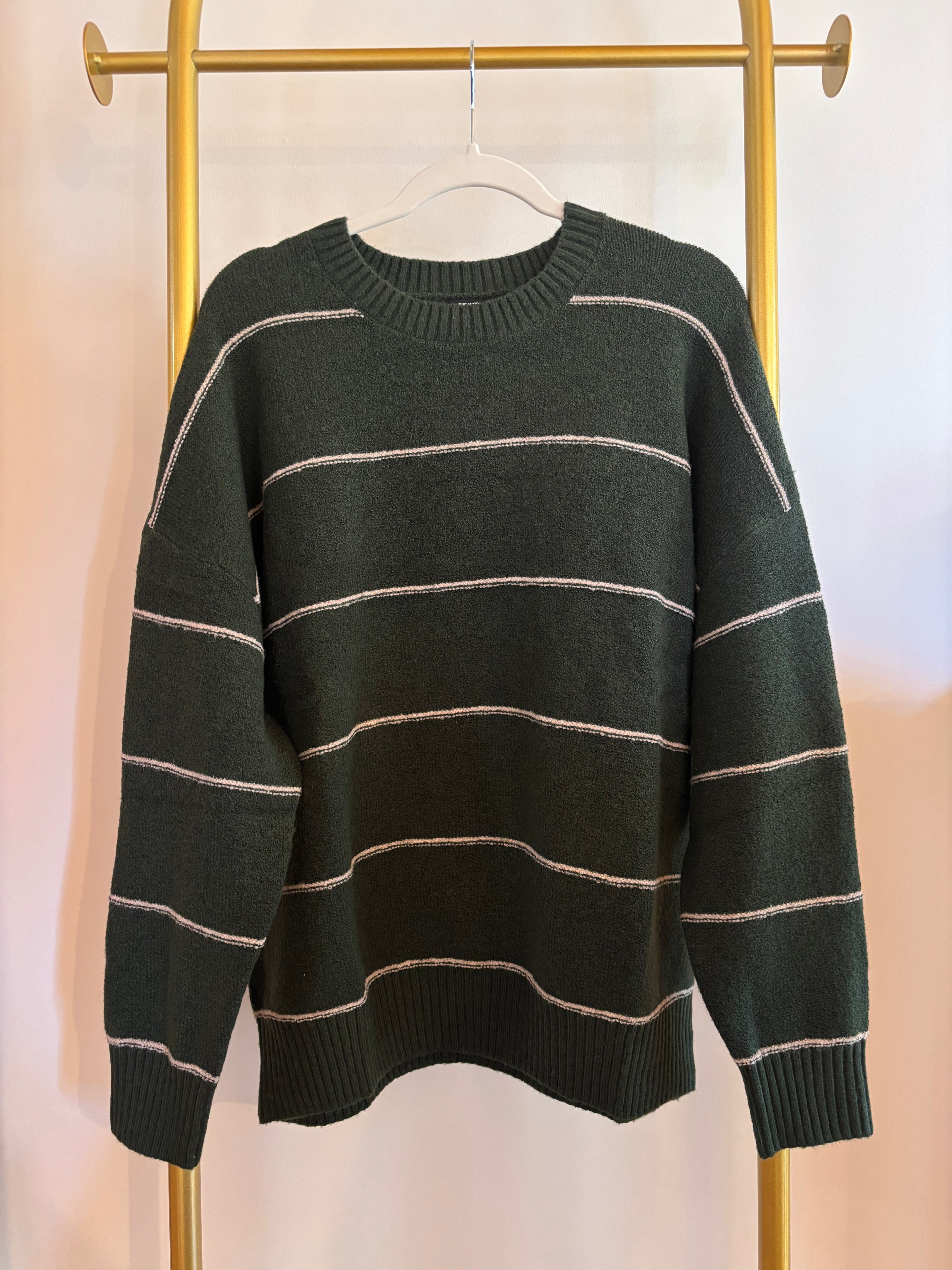 Striped oversized pullover sweater