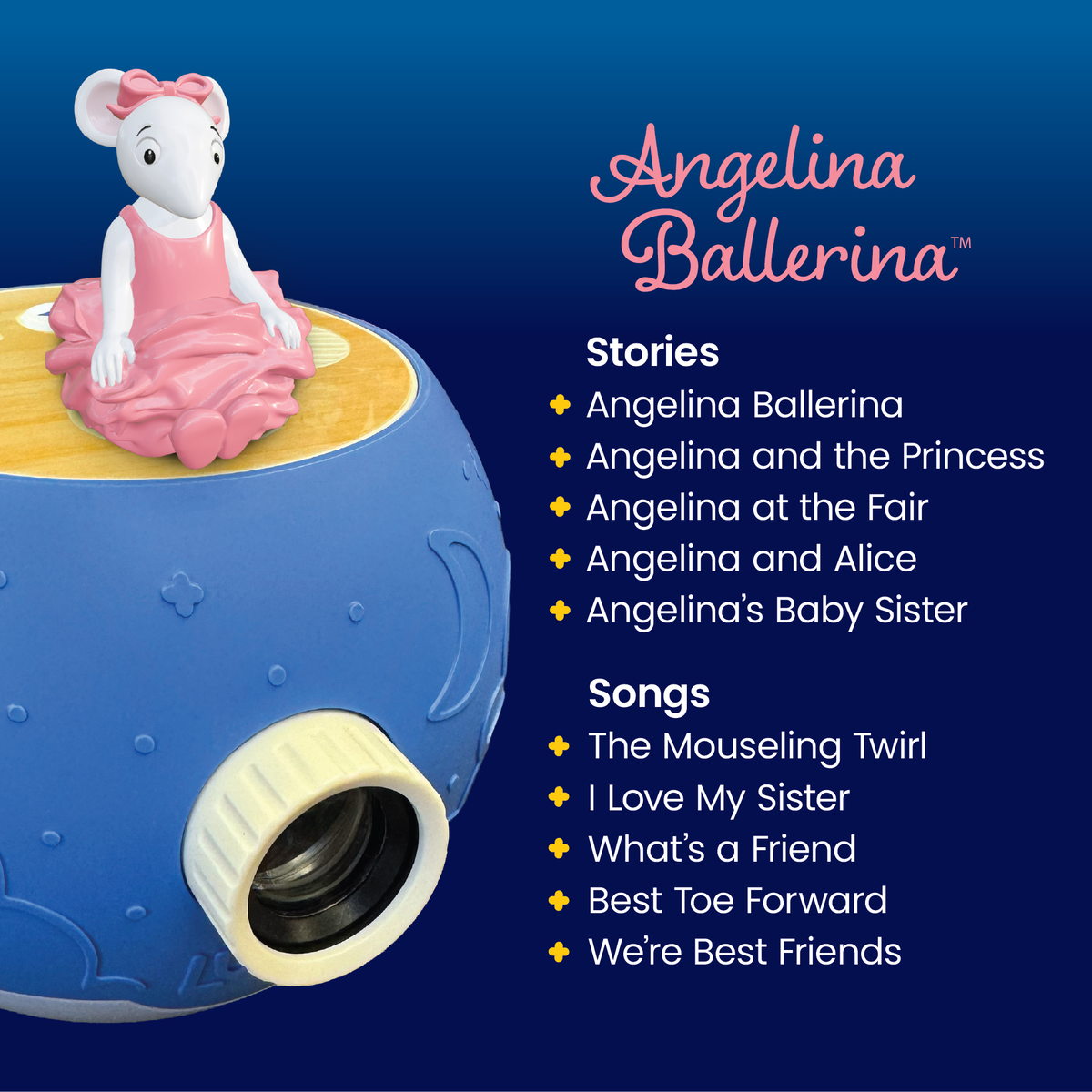 Angelina Ballerina Luna Figurine (Projector Sold Separately)