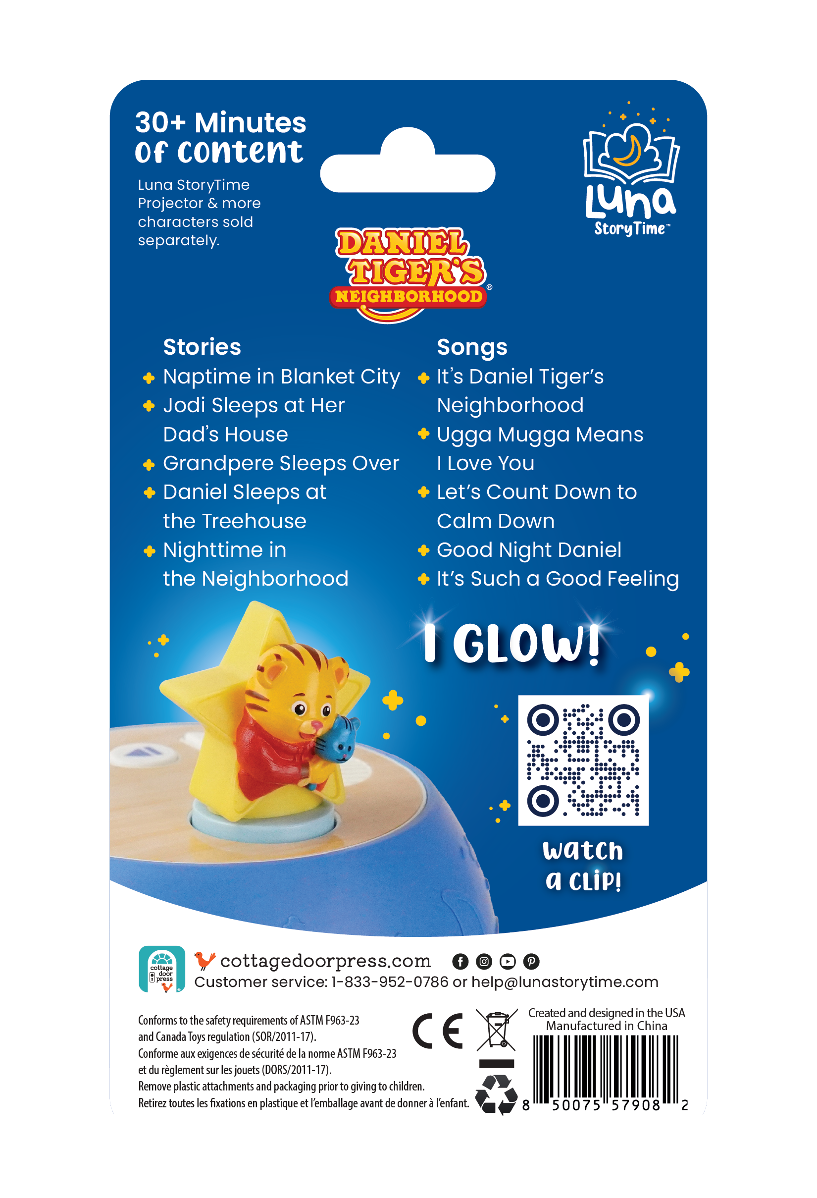 Daniel Tiger Luna Figurine (Projector Sold Separately)