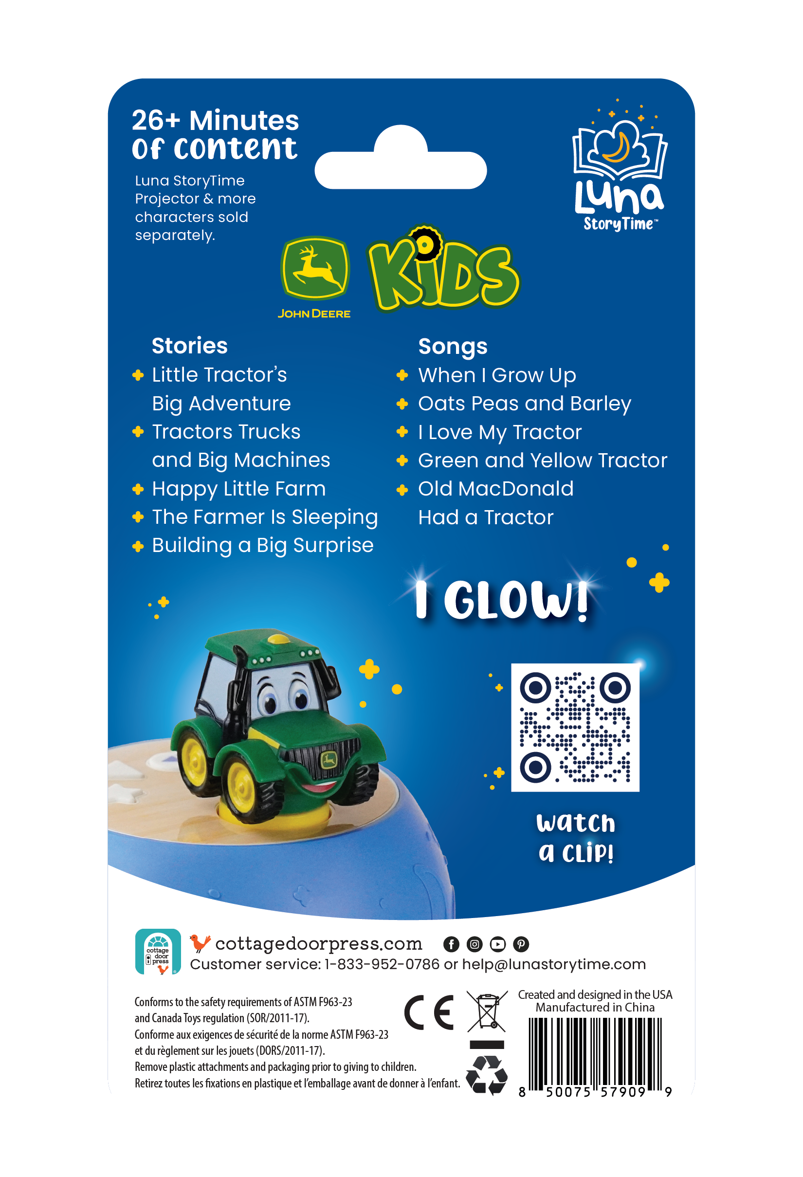 John Deere Tractor Luna Figurine (Projector Sold Separately)